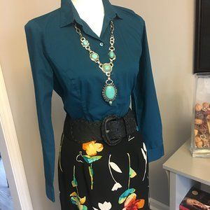 Harold's Skirts - BLACK LONG 100% SILK SKIRT Harold's Skirts - BLACK LONG 100% SILK SKIRT